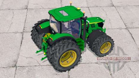 John Deere 6150R〡il y a des roues doubles pour Farming Simulator 2015