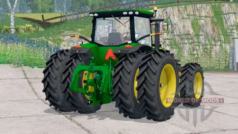 John Deere 7310R〡a des roues supplémentaires pour Farming Simulator 2015