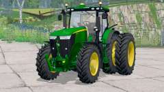 John Deere 7310R〡a des roues supplémentaires pour Farming Simulator 2015