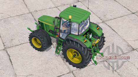John Deere 7010 a des contrepoids sur roues pour Farming Simulator 2015