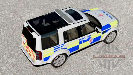 Land Rover Discovery 4 UK Police pour Farming Simulator 2017