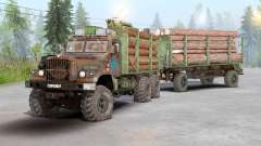 KrAZ-255B〡imequire cargo pour Spin Tires