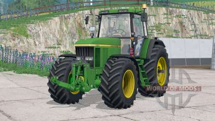 John Deere 7010 Serie〡hat Gegengewichte auf Rädern für Farming Simulator 2015