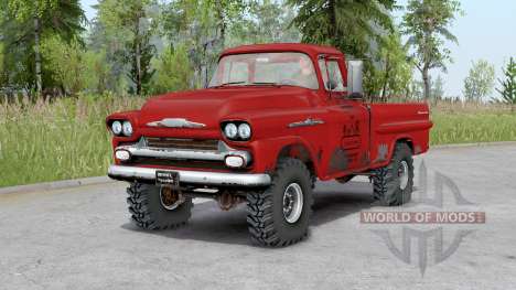 Chevrolet Apache Fleetside Pickup Truck 1958 pour Spin Tires