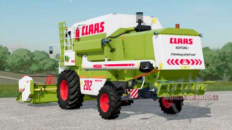 Claas Dominator 200 Mega a des signes avant-cour pour Farming Simulator 2017