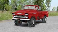 Chevrolet Apache Fleetside Pickup Truck 1958 pour Spin Tires