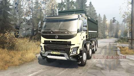 Volvo FMX 500 8x8 Day Cab avec benne basculante  pour Spintires MudRunner