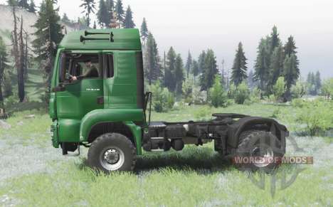 MAN TGS 18.440 4x4 LX Cab pour Spin Tires