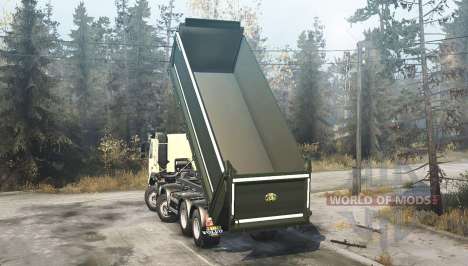 Volvo FMX 500 8x8 Day Cab avec benne basculante  pour Spintires MudRunner