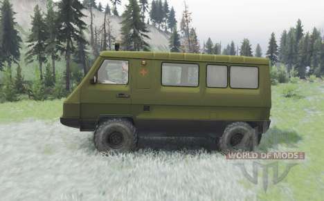 UAZ-3972 Vagon pour Spin Tires