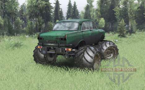 Moskvitch-412 véhicule tout-terrain pour Spin Tires