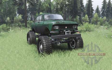 Moskvitch-412 véhicule tout-terrain pour Spin Tires