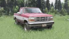 Ford F-150 Regular Cab XLT Styleside Pickup 1992 pour Spin Tires