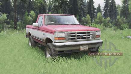 Ford F-150 Regular Cab XLT Styleside Pickup 1992 pour Spin Tires