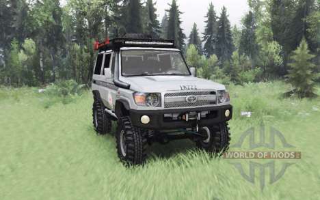Toyota Land Cruiser Off-Road Explorer (70) 2007 pour Spin Tires