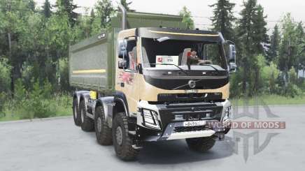 Volvo FMX 500 8x8 Day Cab avec benne basculante 2013 pour Spin Tires