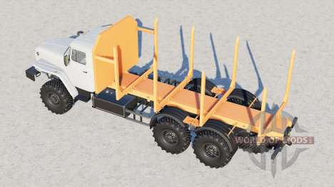 Camion à grumes courtes Ural-4320-60 pour Farming Simulator 2017