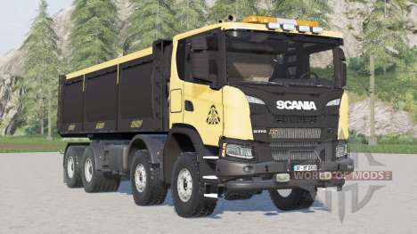 Scania G 370 XT 8x8 Camion à benne basculante 20 pour Farming Simulator 2017