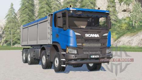 Scania G 370 XT 8x8 benne basculante 2017 pour Farming Simulator 2017