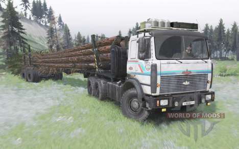 MAZ-6317 camion biélorusse pour Spin Tires
