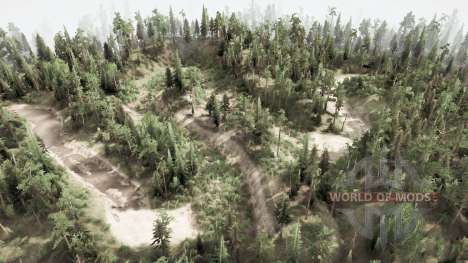 Le chemin du camion forestier pour Spintires MudRunner