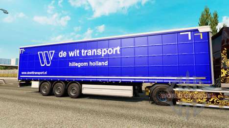 Skin De Wit Transport pour Euro Truck Simulator 2