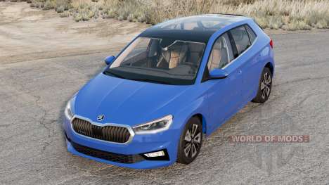 Skoda Fabia 2022 French Blue pour BeamNG Drive