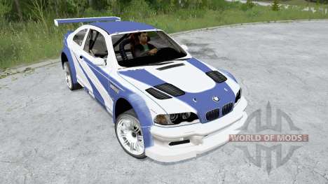 BMW M3 GTR (E46) Most Wanted pour Spintires MudRunner