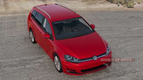 Volkswagen Golf Variant Harvard Crimson für BeamNG Drive