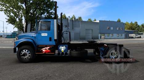 International 4700 Cyan Cornflower Blue pour American Truck Simulator