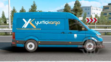 Volkswagen Crafter High Roof Van Cerulean pour Euro Truck Simulator 2