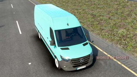 Mercedes-Benz Sprinter Aquamarine Blue pour American Truck Simulator
