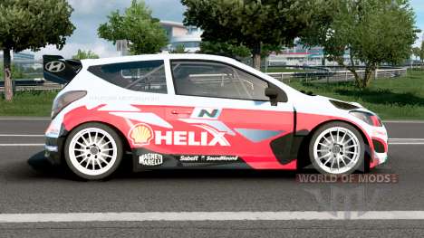 Hyundai i20 WRC Radical Red für Euro Truck Simulator 2