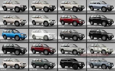 Toyota Land Cruiser GXL (J100) 2005 Limed Spruce pour BeamNG Drive