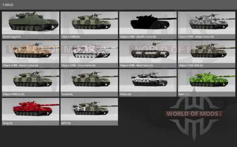 Tank T-80UD v5.2 pour BeamNG Drive