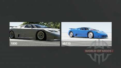 Bugatti EB110 SS pour BeamNG Drive