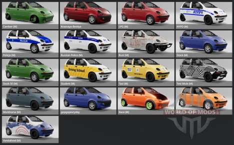 Daewoo Matiz (M100) 1998 pour BeamNG Drive