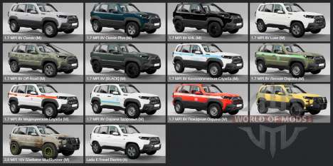 Lada Niva Travel Lux (212300-80) 2020 für BeamNG Drive