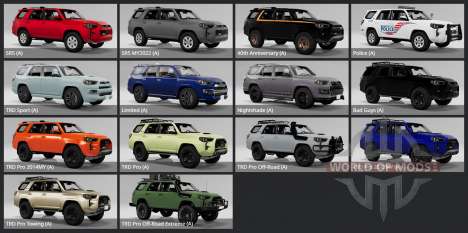 Toyota 4Runner 40th Anniversary (N280) 2023 für BeamNG Drive