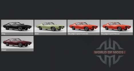 Pontiac GTO The Judge Hardtop Coupe (24237) 1969 für BeamNG Drive