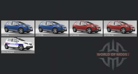 Peugeot 2008 (A94) 2015 pour BeamNG Drive