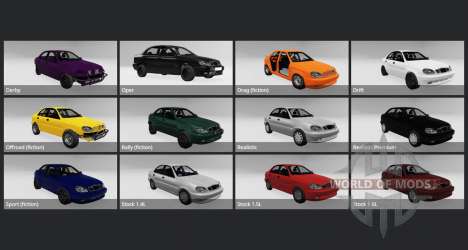 Daewoo Lanos Sedan (T100) 1999 pour BeamNG Drive
