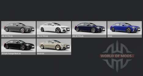 Audi A8 L 60 TFSI quattro (D5) 2022 pour BeamNG Drive