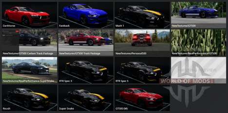 Ford Mustang Shelby GT500 2022 pour BeamNG Drive