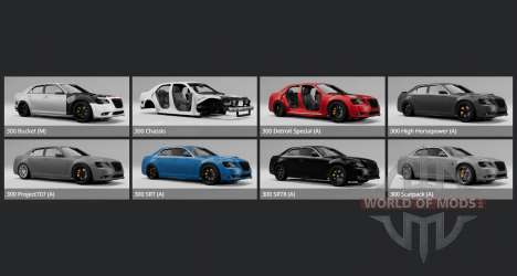 Chrysler 300 SRT8 (LX2) 2012 pour BeamNG Drive