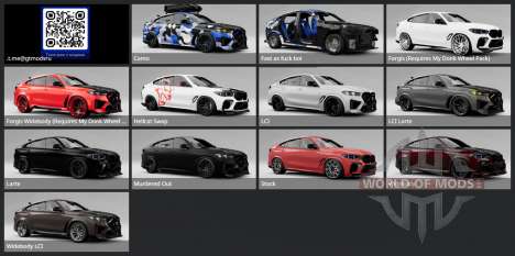 BMW X6 M Competition (F96) 2024 pour BeamNG Drive