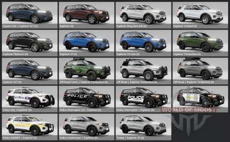 Ford Explorer ST (U625) 2022 pour BeamNG Drive