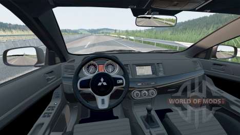 Mitsubishi Lancer Evolution X Final (CZ4A) 2015 für BeamNG Drive