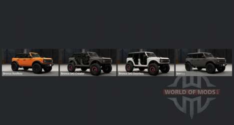 Ford Bronco 4-Door Wildtrak 2021 pour BeamNG Drive