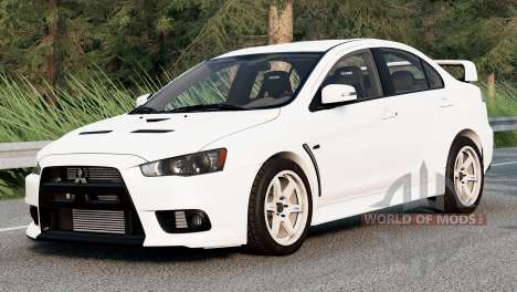 Mitsubishi Lancer Evolution X Final (CZ4A) 2015 für BeamNG Drive